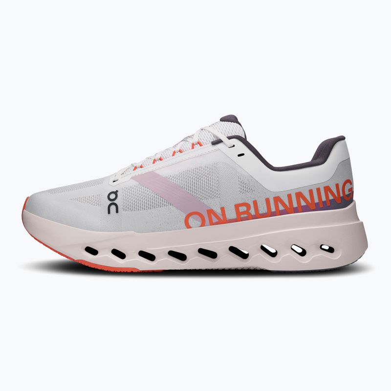 Vyriški bėgimo bateliai On Cloudsurfer Next white/flame 10