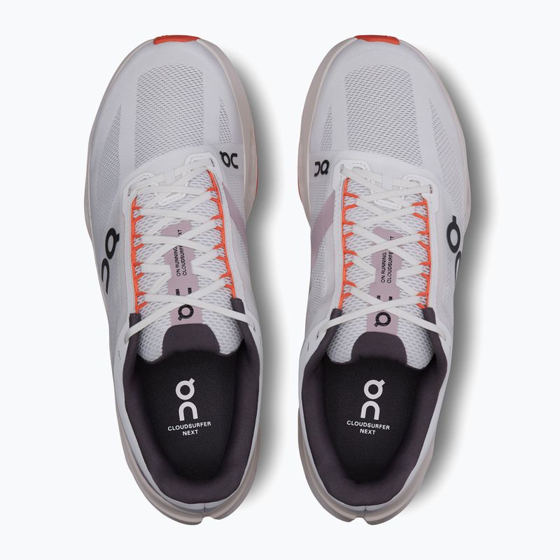 Vyriški bėgimo bateliai On Cloudsurfer Next white/flame 13