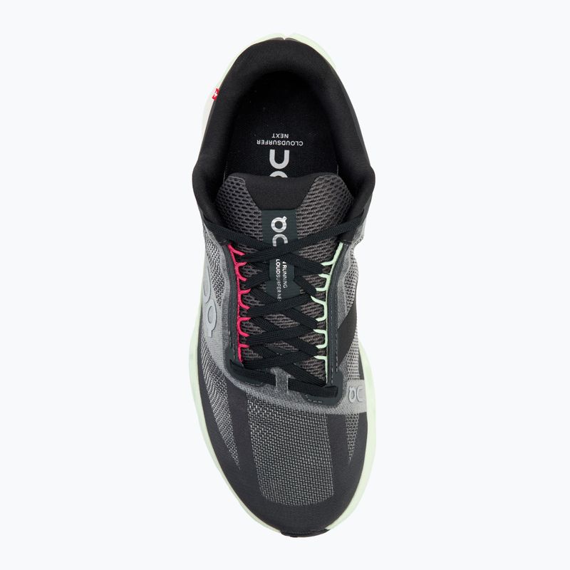 Vyriški bėgimo bateliai On Cloudsurfer Next black/lima 5