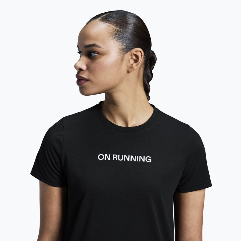 Moteriški bėgimo marškinėliai On On Run-T black 6