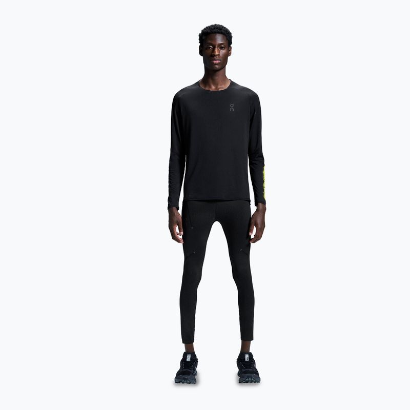 Vyriški bėgimo marškinėliai ilgomis rankovėmis On Performance Long-T Lumos black 2