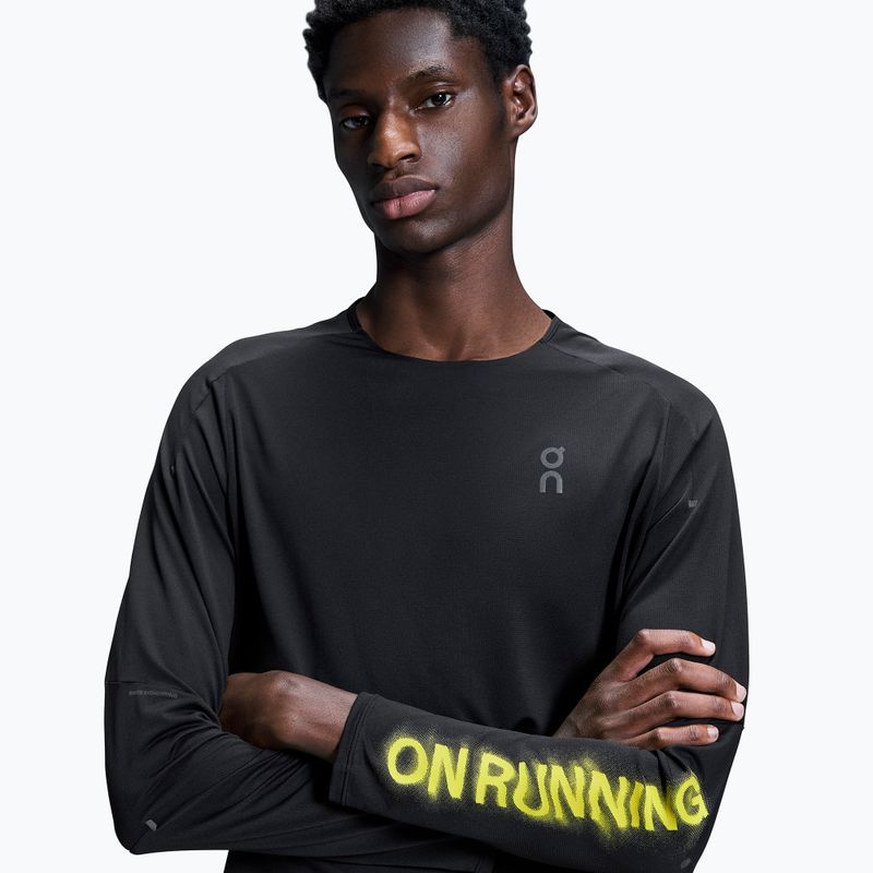 Vyriški bėgimo marškinėliai ilgomis rankovėmis On Performance Long-T Lumos black 6