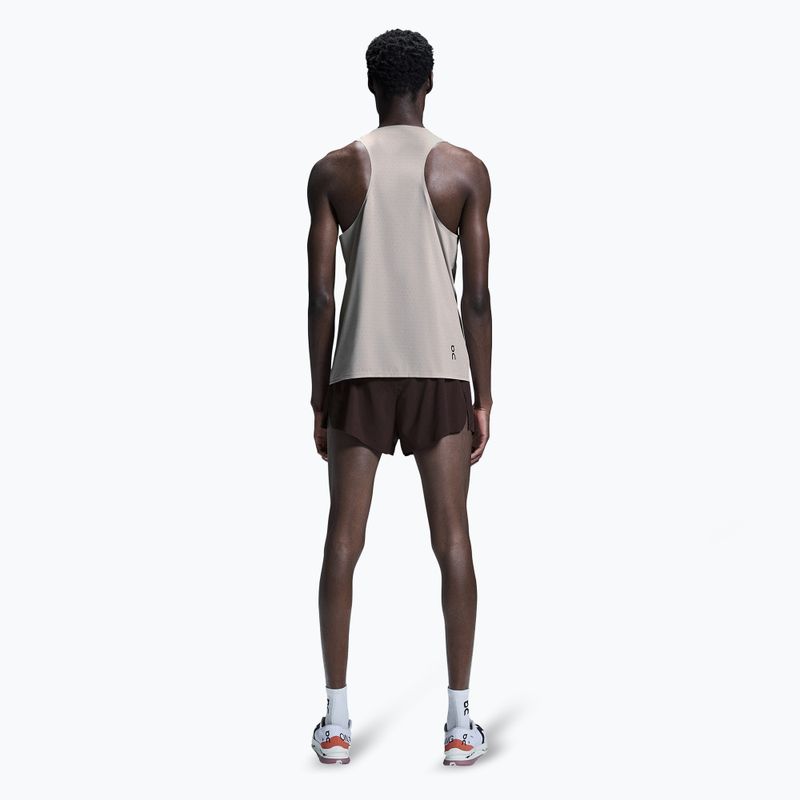 Vyriškas bėgimo tank topas On Race Singlet pearl 3
