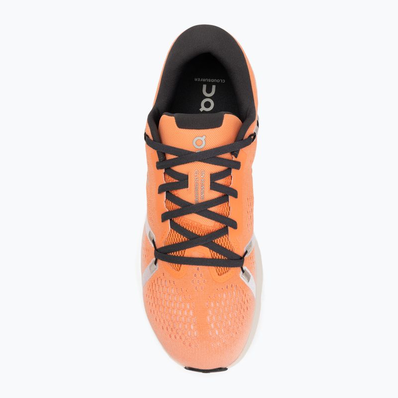 Vyriški bėgimo bateliai On Cloudsurfer 2 tangerine/ivory 5
