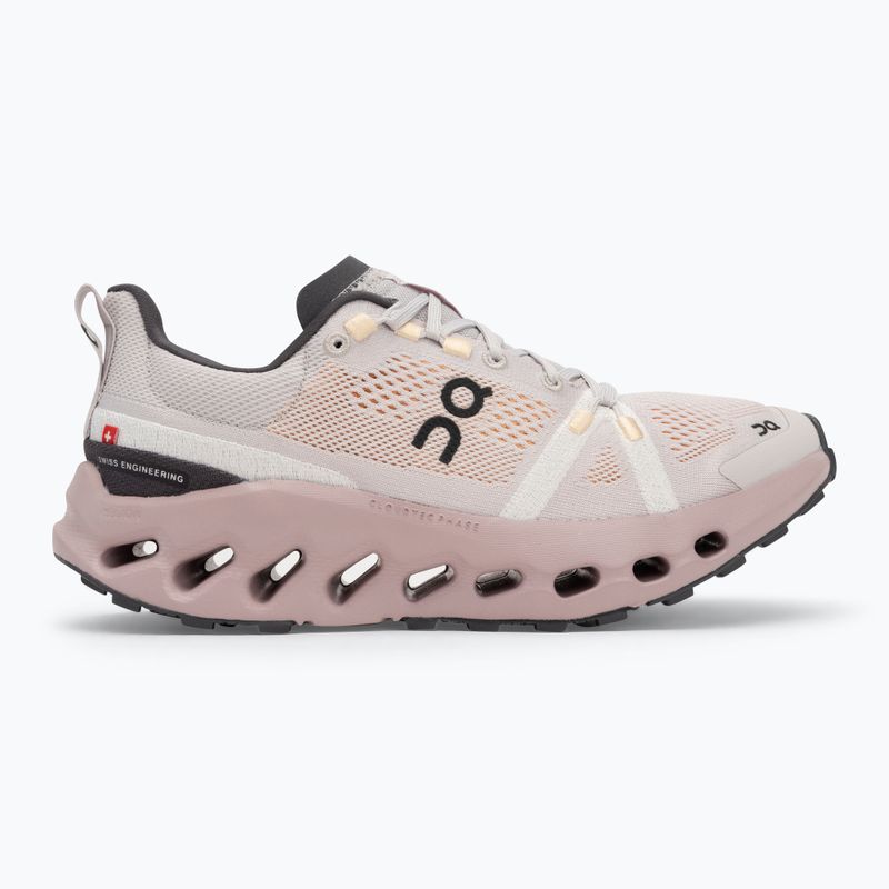 Moteriški bėgimo bateliai On Running Cloudsurfer Trail silver/mauve 2