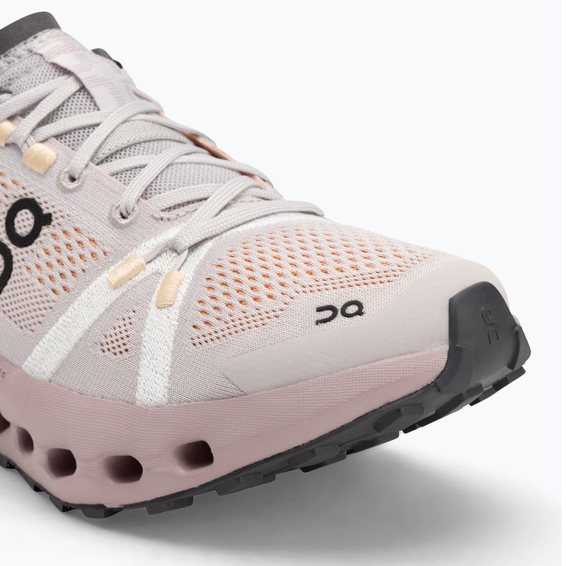 Moteriški bėgimo bateliai On Running Cloudsurfer Trail silver/mauve 7