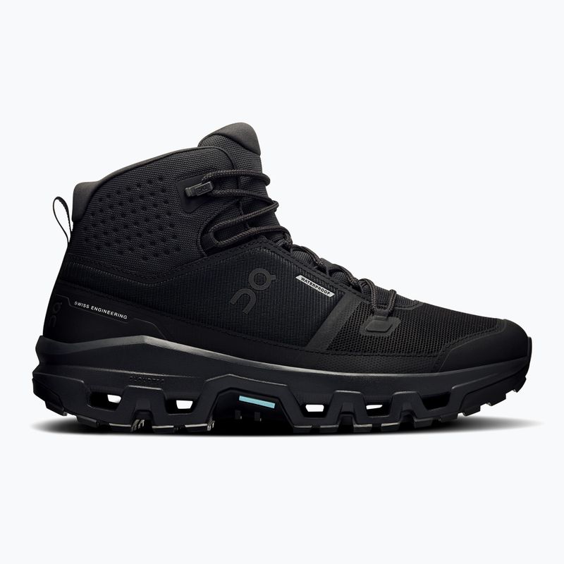 Vyriški batai On Running Cloudrock Mid Waterproof black/black