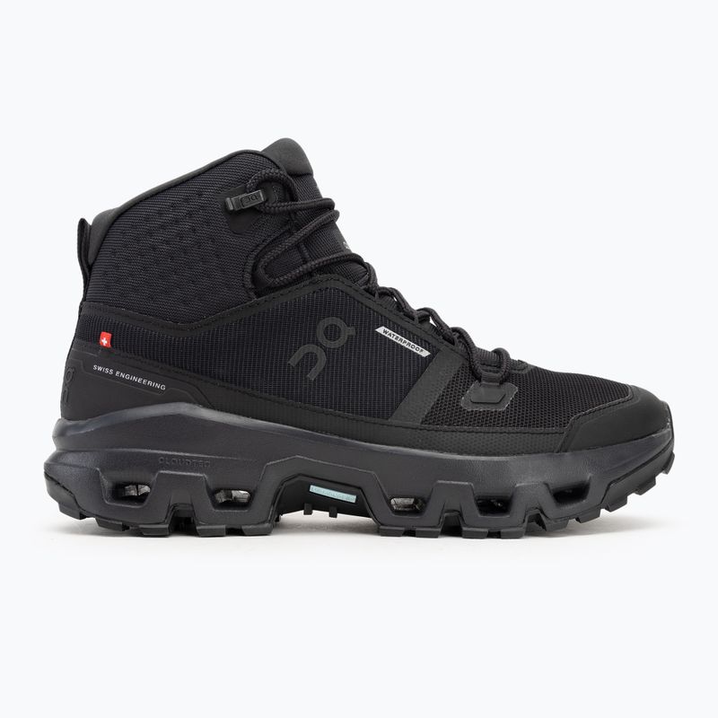 Vyriški batai On Running Cloudrock Mid Waterproof black/black 2