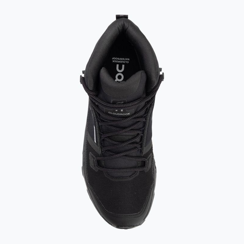 Vyriški batai On Running Cloudrock Mid Waterproof black/black 5