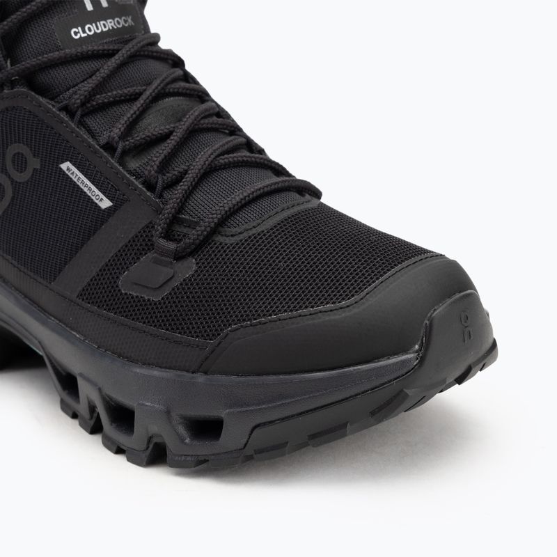 Vyriški batai On Running Cloudrock Mid Waterproof black/black 7