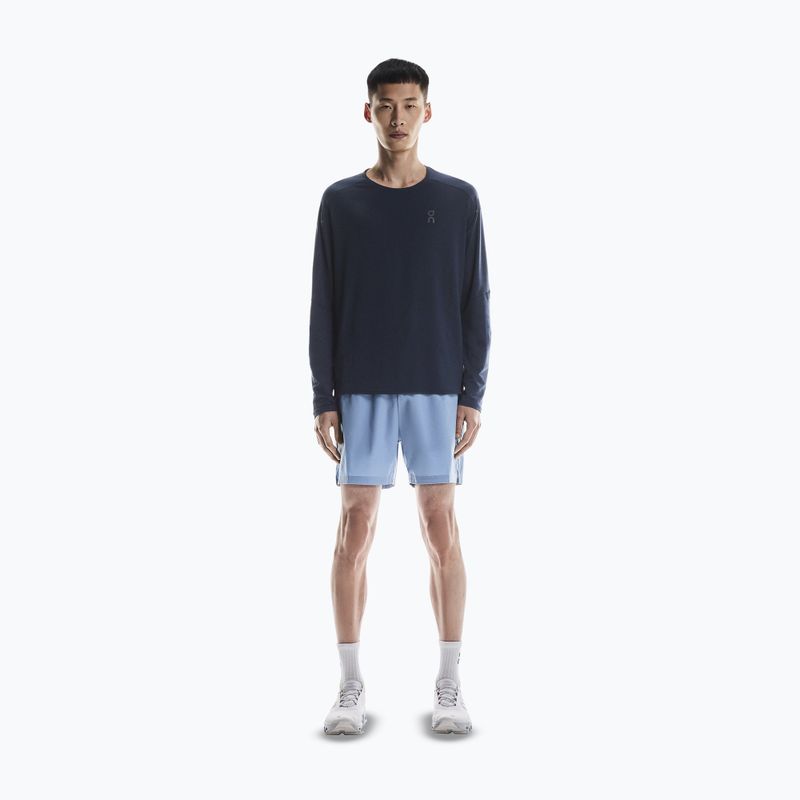 Vyriški bėgimo marškinėliai ilgomis rankovėmis On Performance Long-T navy/black 2