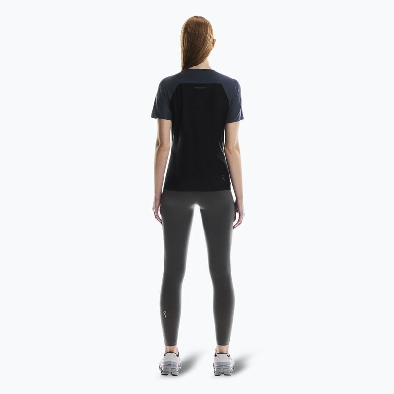Moteriški bėgimo marškinėliai On Performance-T navy/black 3