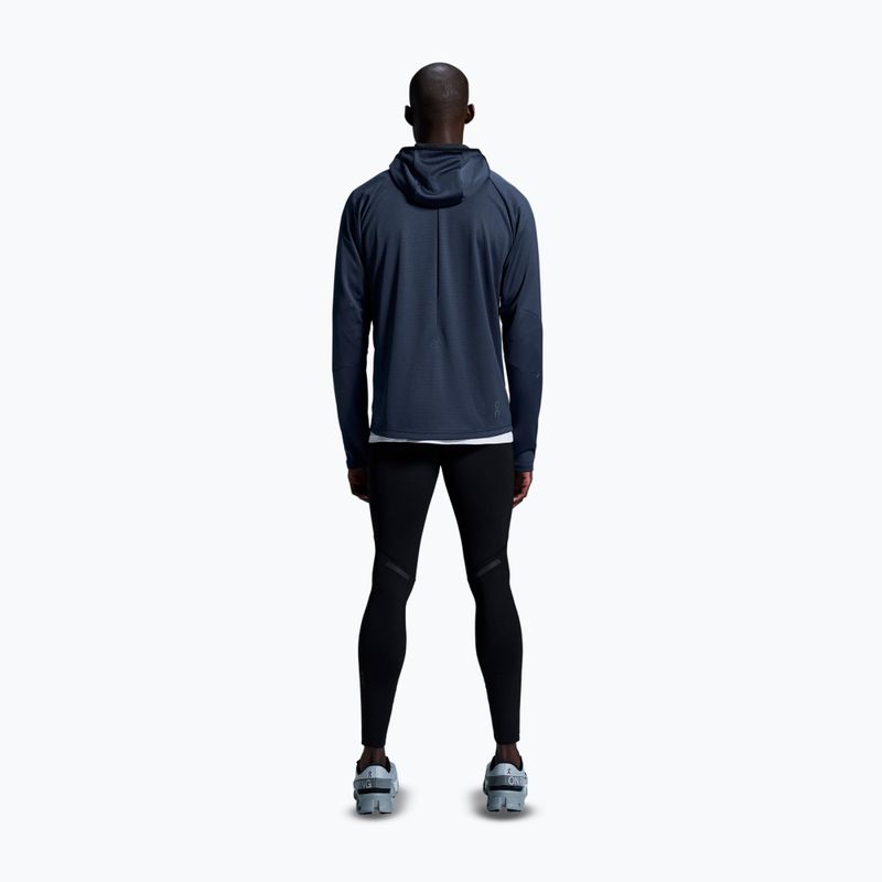 Vyriškas bėgimo džemperis On Running Climate Zip Hoodie midnight 3