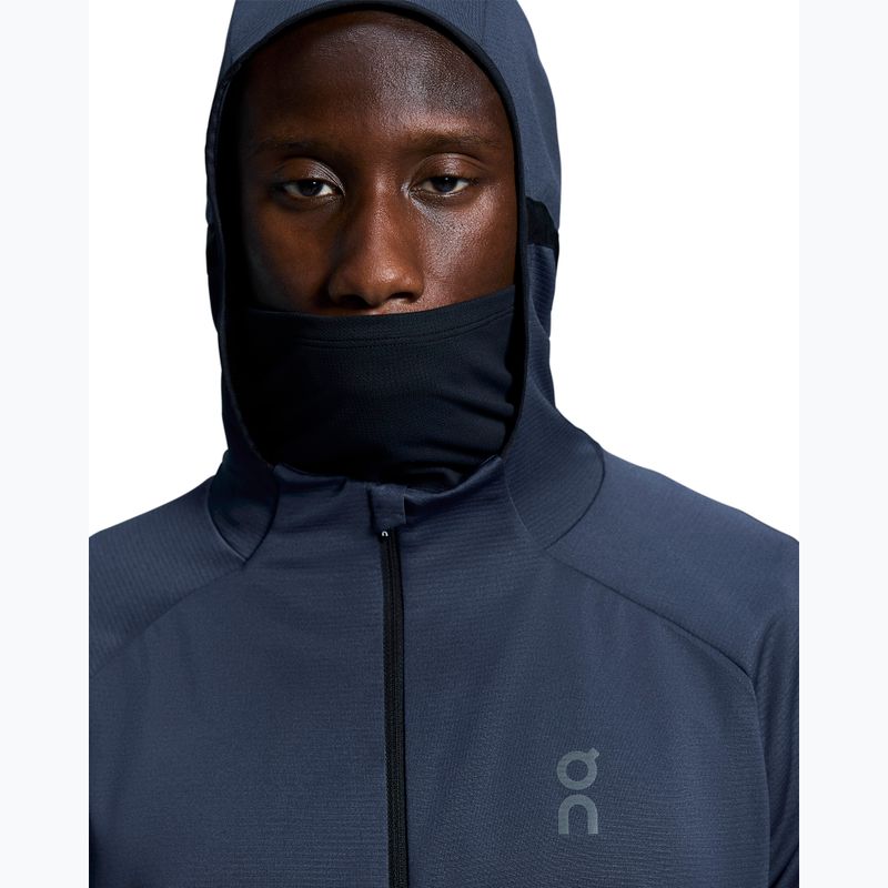Vyriškas bėgimo džemperis On Running Climate Zip Hoodie midnight 5