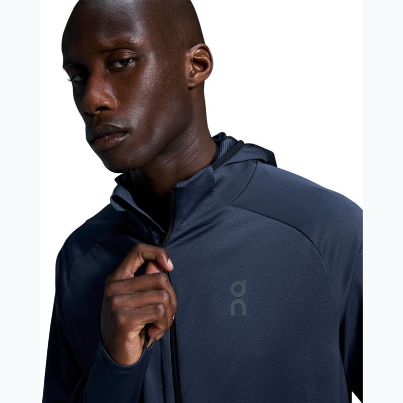 Vyriškas bėgimo džemperis On Running Climate Zip Hoodie midnight 7