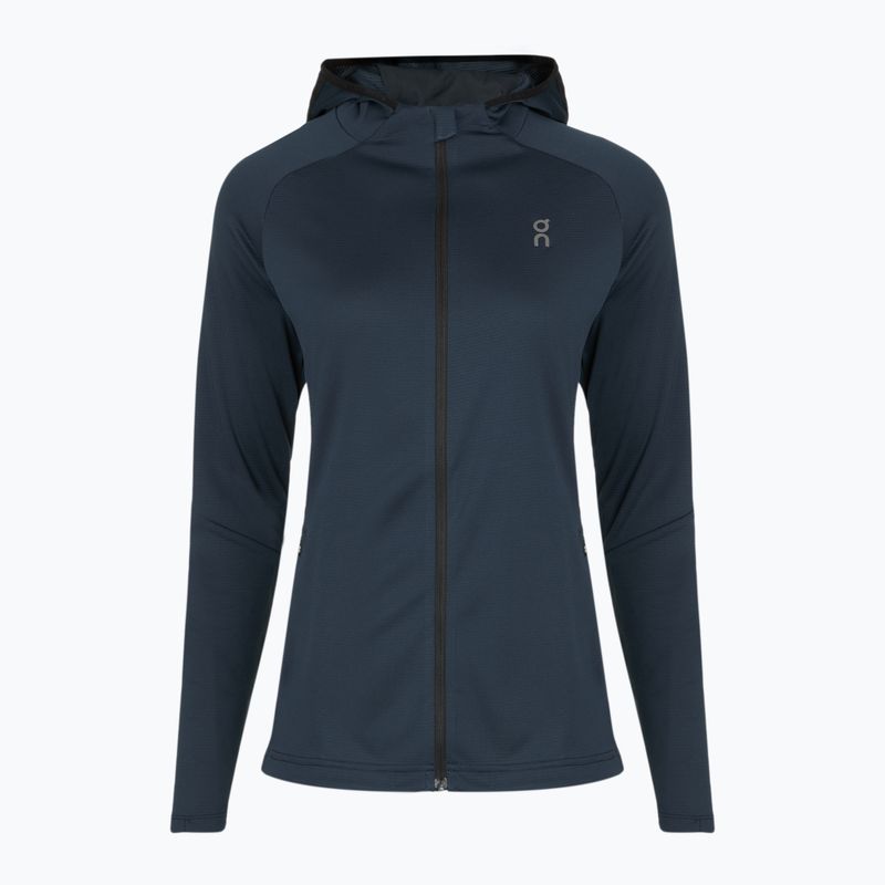 Moteriškas bėgimo džemperis On Climate Zip Hoodie navy 2