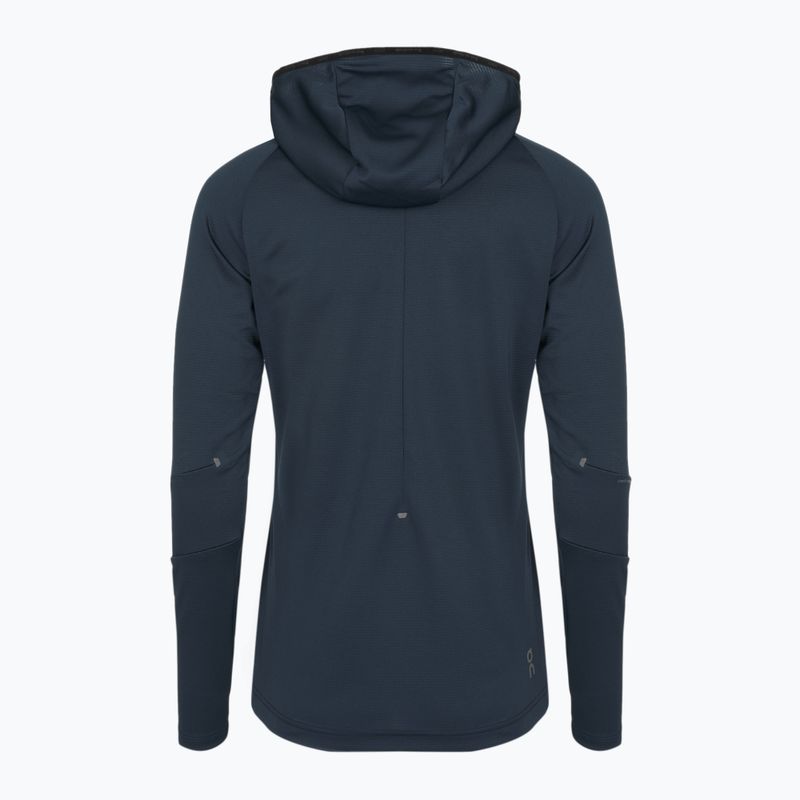 Moteriškas bėgimo džemperis On Climate Zip Hoodie navy 3
