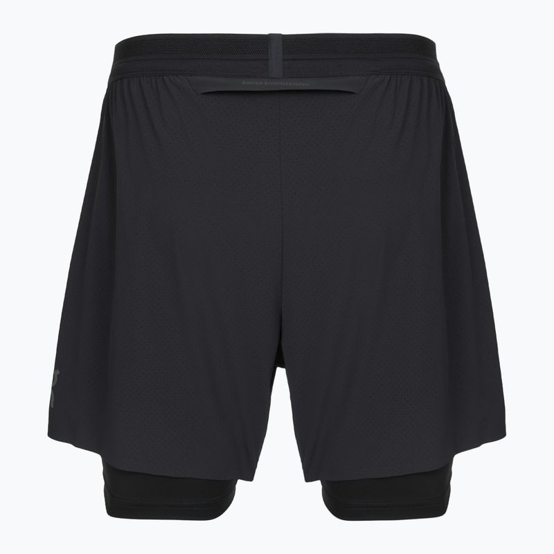 Vyriški bėgimo šortai On 5" Performance 2/1 black 2