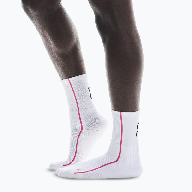 Kojinės On Running Court High white/pink 2