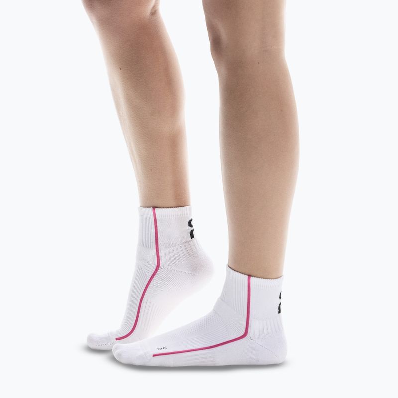 Kojinės On Running Court Mid white/pink 2