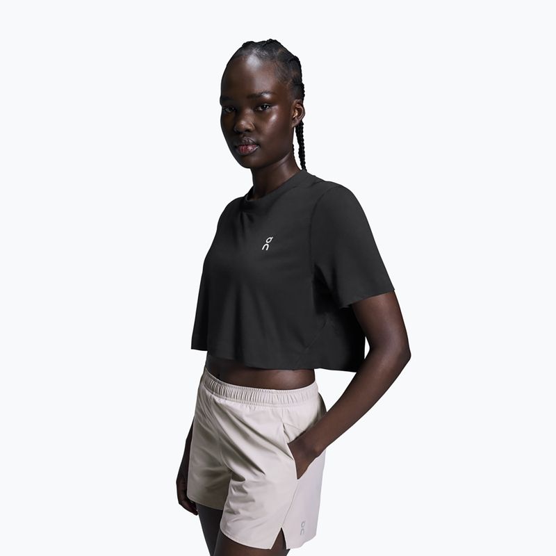 Moteriški treniruočių marškinėliai On Train-T Crop black 4