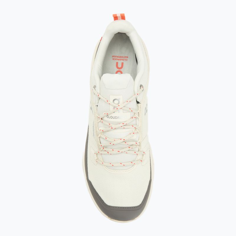 Vyriški turistiniai batai On Cloudrock Low Waterproof dramblio kaulo spalvos/dramblio kaulo 5