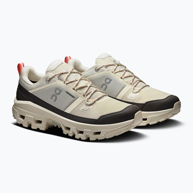 Vyriški turistiniai batai On Cloudrock Low Waterproof dramblio kaulo spalvos/dramblio kaulo 10