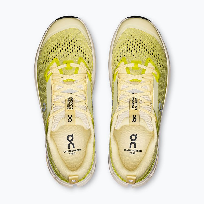 Vyriški bėgimo bateliai On Cloudsurfer Trail 2 ivory/lime 13