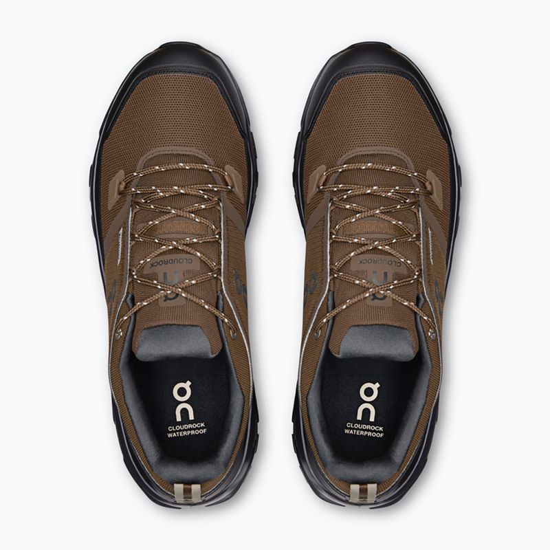 Vyriški turistiniai batai On Cloudrock Low Waterproof earth/black 3