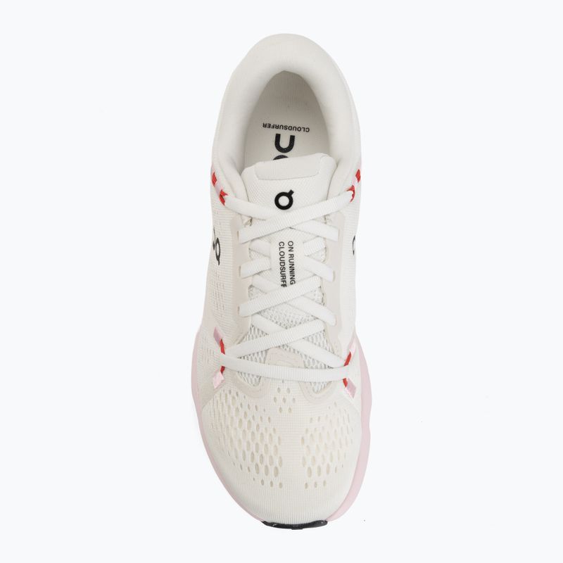 Moteriški bėgimo batai On Cloudsurfer 2 ivory/peony 5