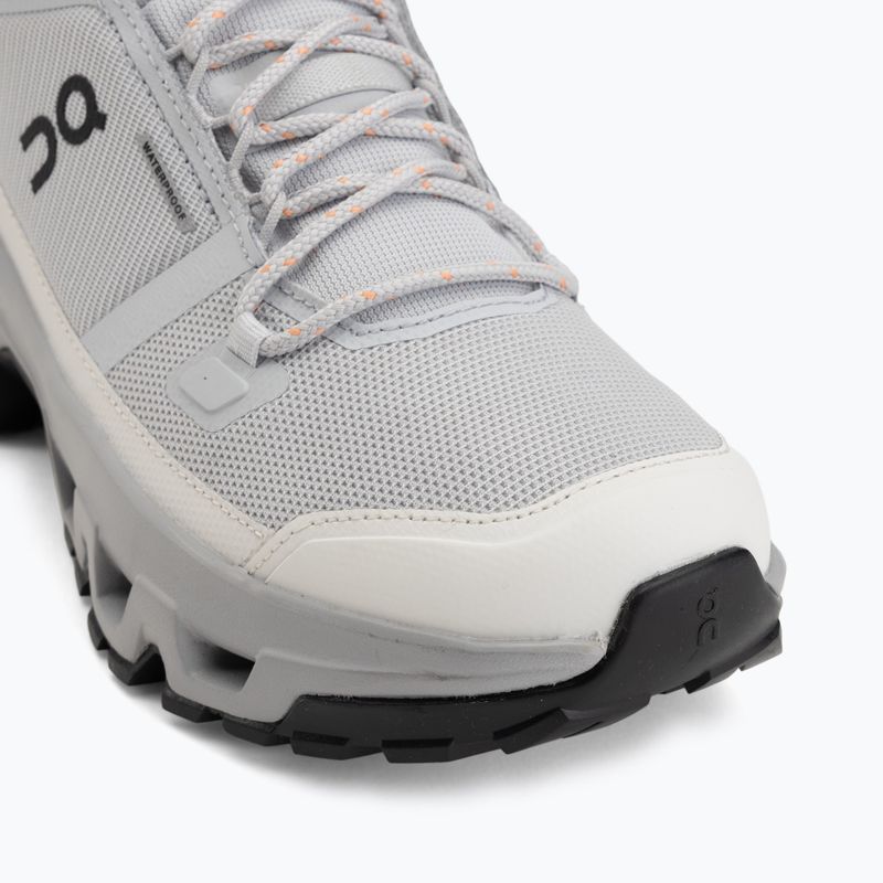 Moteriški turistiniai batai On Cloudrock Mid Waterproof glacier/alloy 7