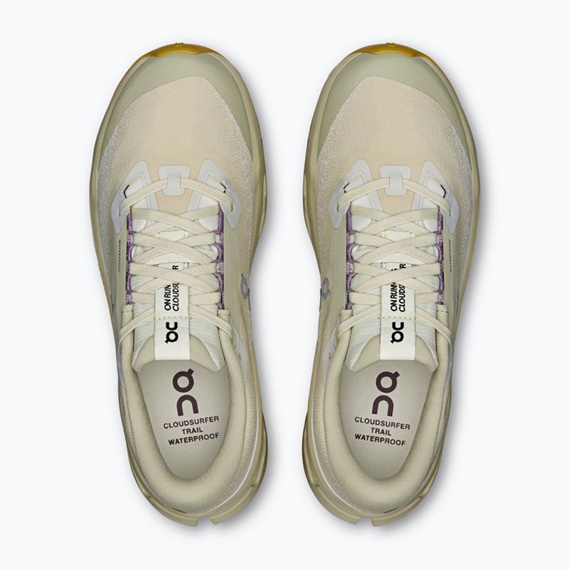 Moteriški bėgimo bateliai On Running Cloudsurfer Trail 2 Waterproof ghost/chalk 6