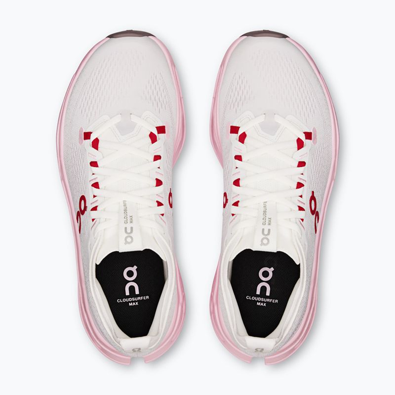 Moteriški bėgimo batai On Cloudsurfer Max ivory/peony 6