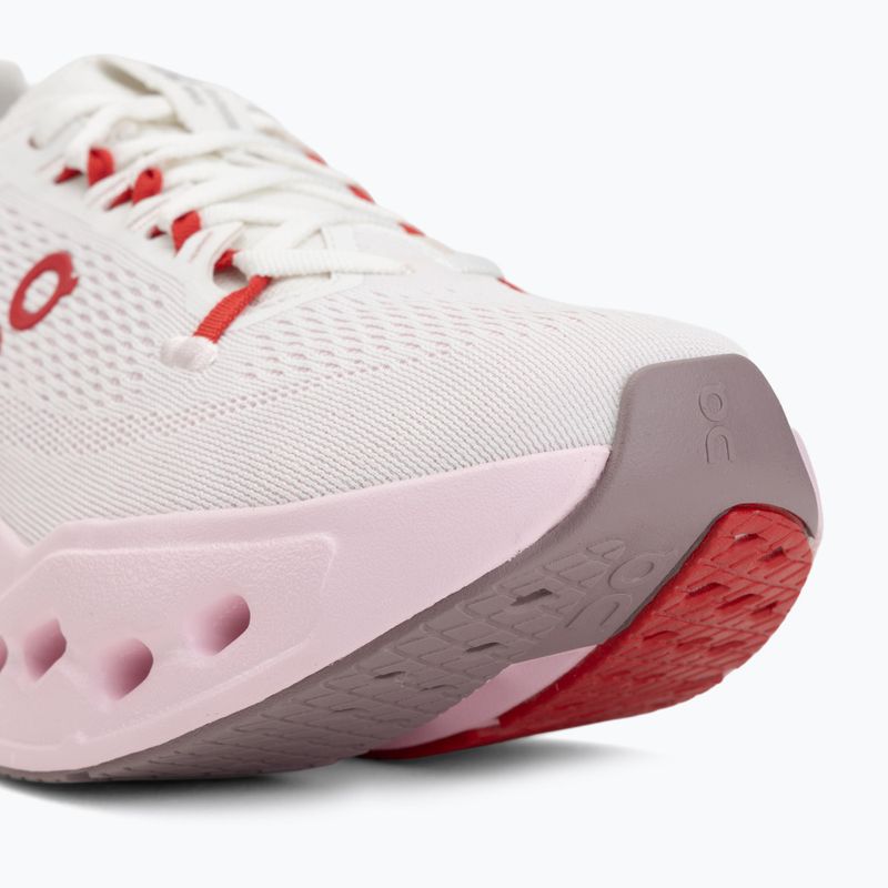 Moteriški bėgimo batai On Cloudsurfer Max ivory/peony 7