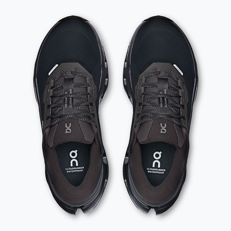 Moteriški bėgimo batai On Cloudrunner 3 Waterproof black/black 6