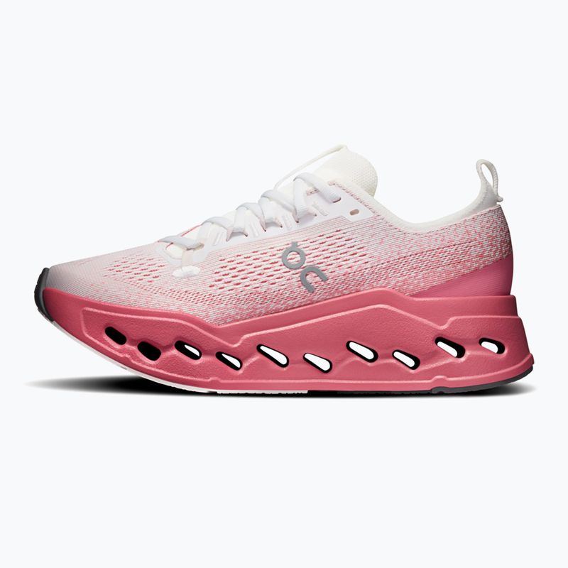 Moteriški bėgimo batai On Cloudsurfer Max white/camellia 2