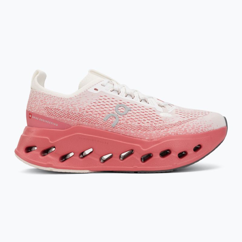Moteriški bėgimo batai On Cloudsurfer Max white/camellia 2