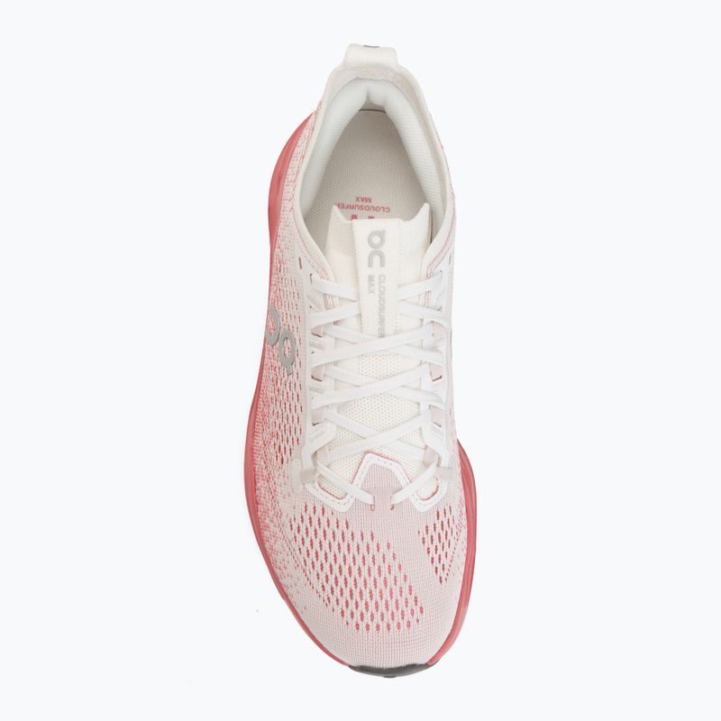 Moteriški bėgimo batai On Cloudsurfer Max white/camellia 5