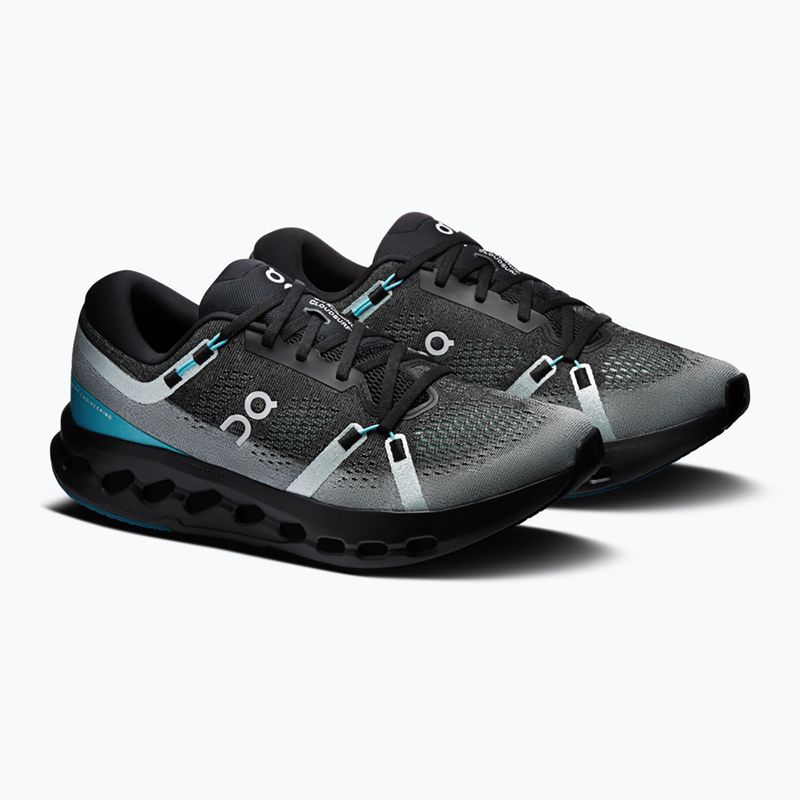 Vyriški bėgimo batai On Cloudsurfer 2 black/flurry 2