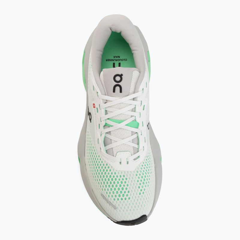 Moteriški bėgimo batai On Cloudrunner 3 Max white/verdite 5