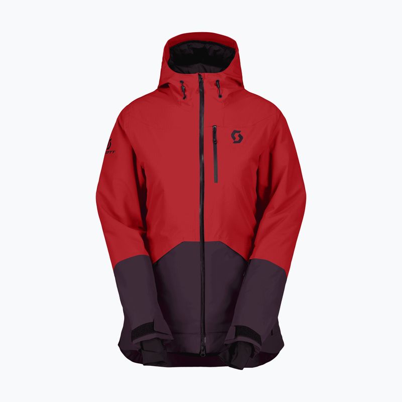 Moteriška slidinėjimo striukė SCOTT Ultimate Dryo Ripstop power red/rich purple