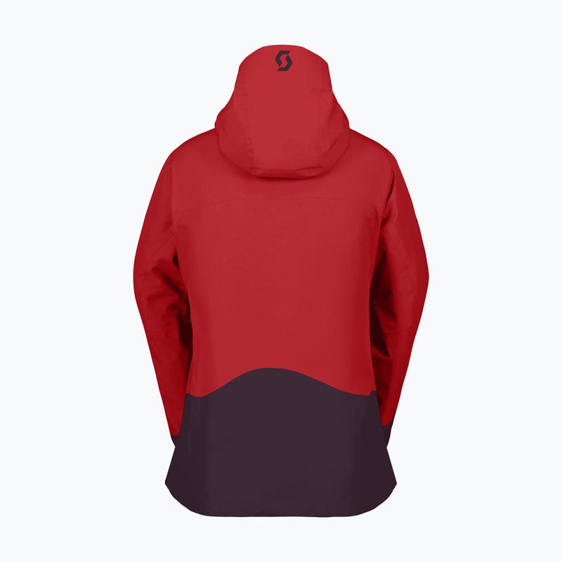 Moteriška slidinėjimo striukė SCOTT Ultimate Dryo Ripstop power red/rich purple 2