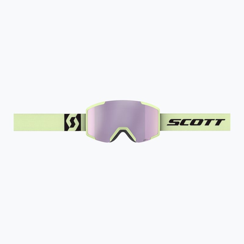Slidinėjimo akiniai SCOTT Shield AMP Pro acid yellow/amp pro lavender chrome 2