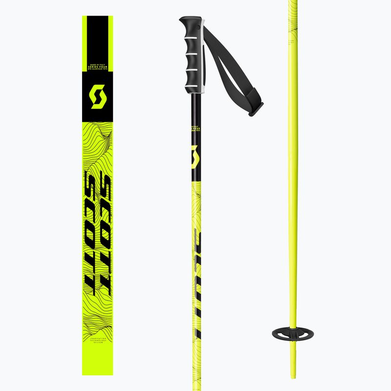 Slidinėjimo lazdos SCOTT Sea neon yellow 9