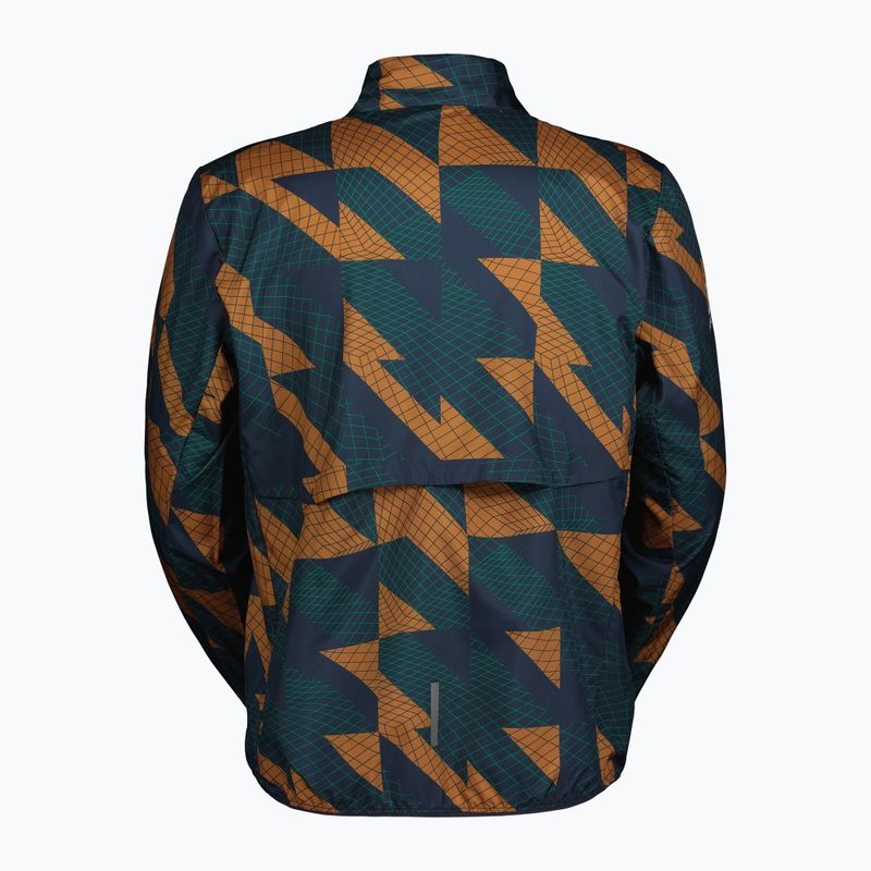 Vyriška bėgimo striukė SCOTT Endurance Tech Windbreaker dark blue/bread brown 2