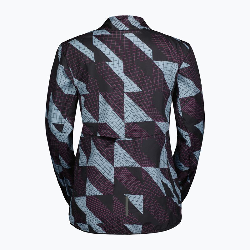 Moteriška striukė nuo vėjo SCOTT Endurance Tech Windbreaker black/morning blue 2
