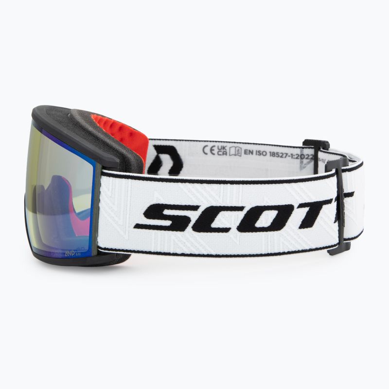 Slidinėjimo akiniai SCOTT Ambit black/white/amp aurora green chrome 4