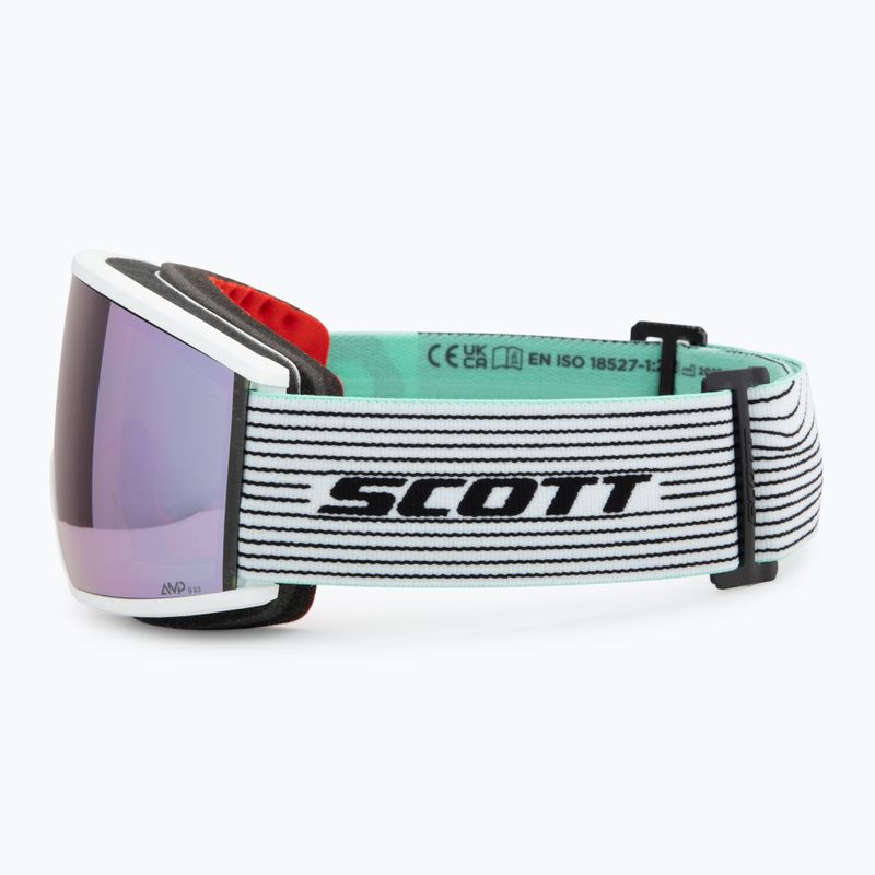 Slidinėjimo akiniai SCOTT Ambit white/mint green/amp lavender chrome 4