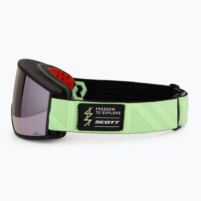 Slidinėjimo akiniai SCOTT Ambit Compact glow green & lavender chrome 4