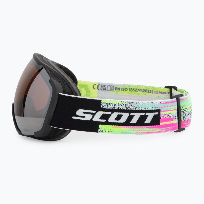 Slidinėjimo akiniai SCOTT Faze II black/neon yellow/amp silver chrome 4